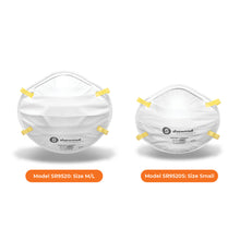 Load image into Gallery viewer, protex n95 respirators in 2 medium/large and small sizes