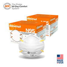 Load image into Gallery viewer, protex n95 respirator with 2 product boxes