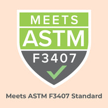 Load image into Gallery viewer, meets astm f3407 standards badge
