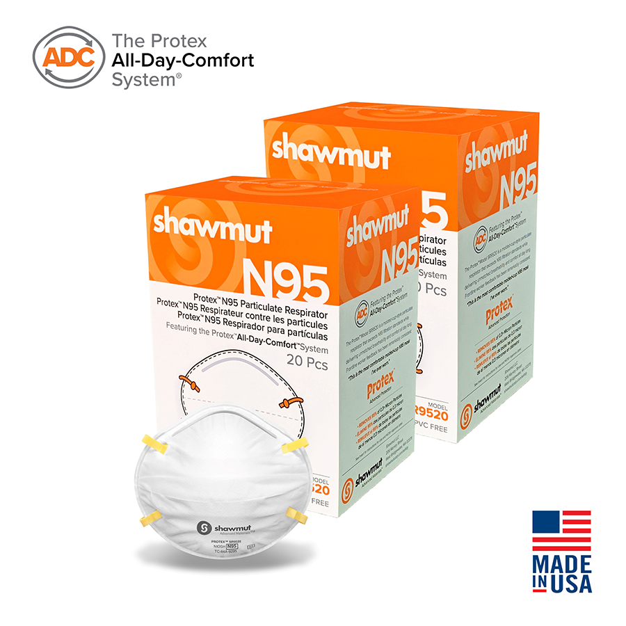 n　oganic Protex™ N95 Particulate Respirator, Size M/L, Made in the