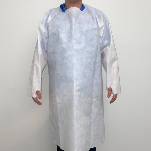 front view of Protex™ SBPP, Level 2, Disposable Non-Surgical Isolation Gown, Open Back, Model SGL202Z